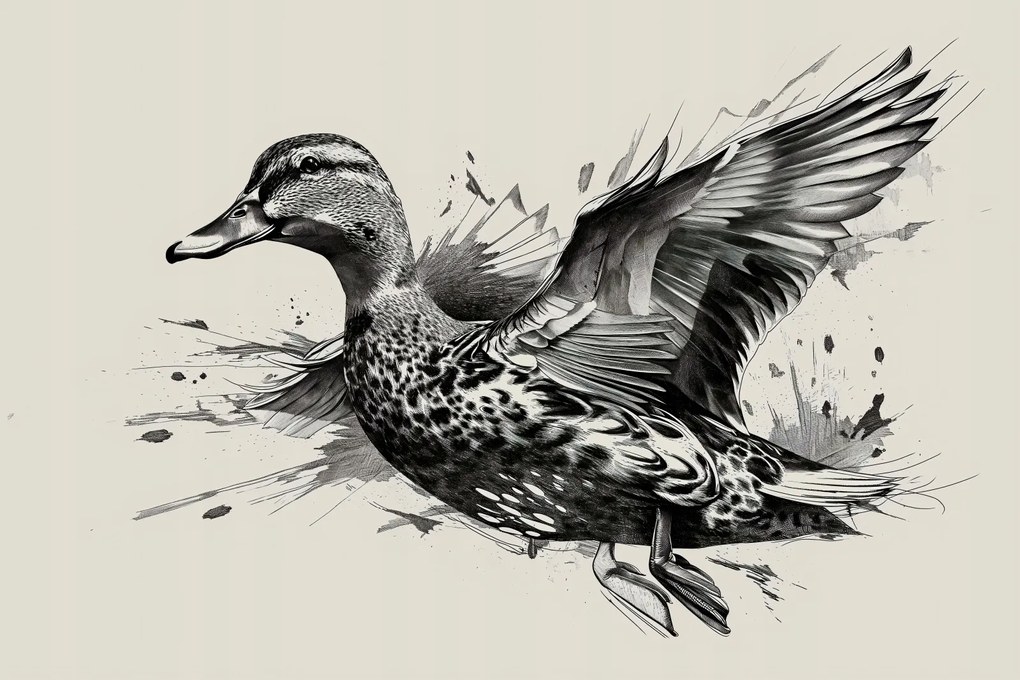 Poszter 45x30cm Grácia Kacsák repülés közben