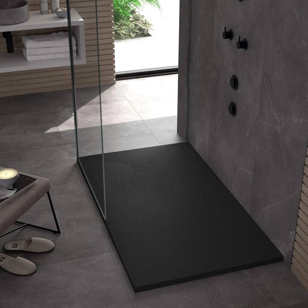 Zuhanytálca Magnum Black 120x90