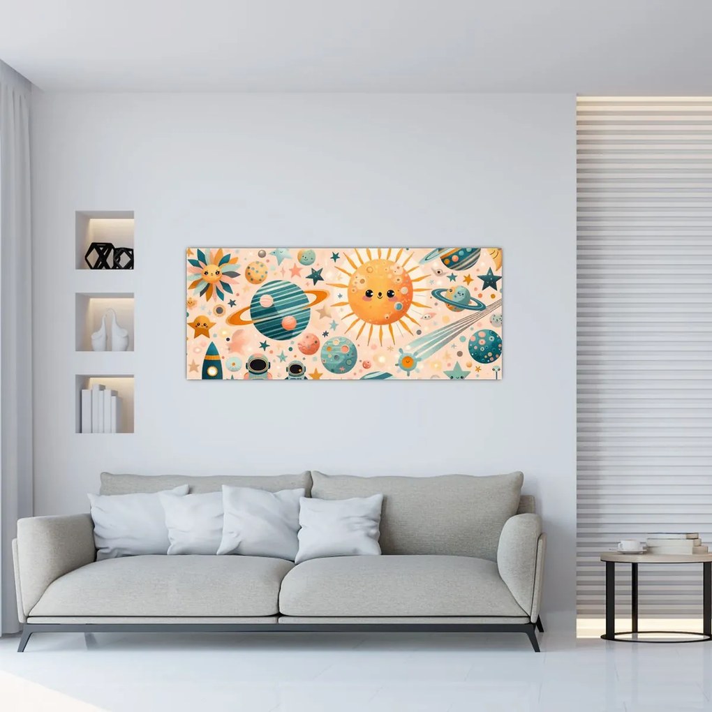 Kép - Darabok az űrből (120x50 cm)