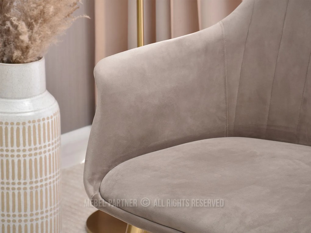 Fotel Osmol F (bézs + arany). 1110358