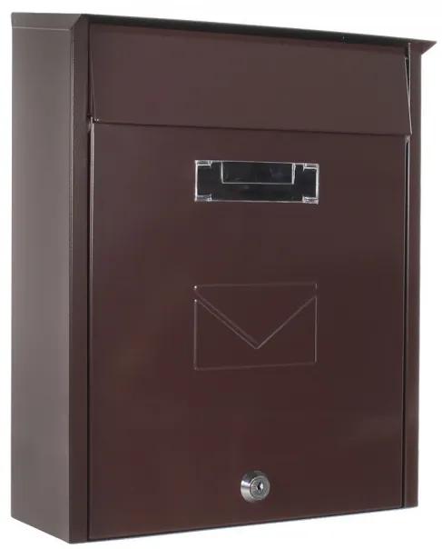 T04570 Tivoli postaláda barna színben 335x260x120mm