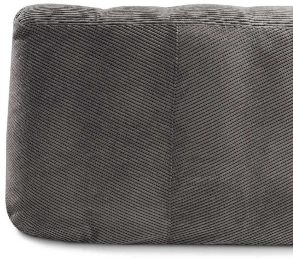 Barna kordbársony babzsákfotel Sofa Tube – SLOWDOWN