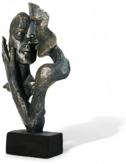 Asztali dekoráció 31,5x9,5x19 cm gyanta/patina