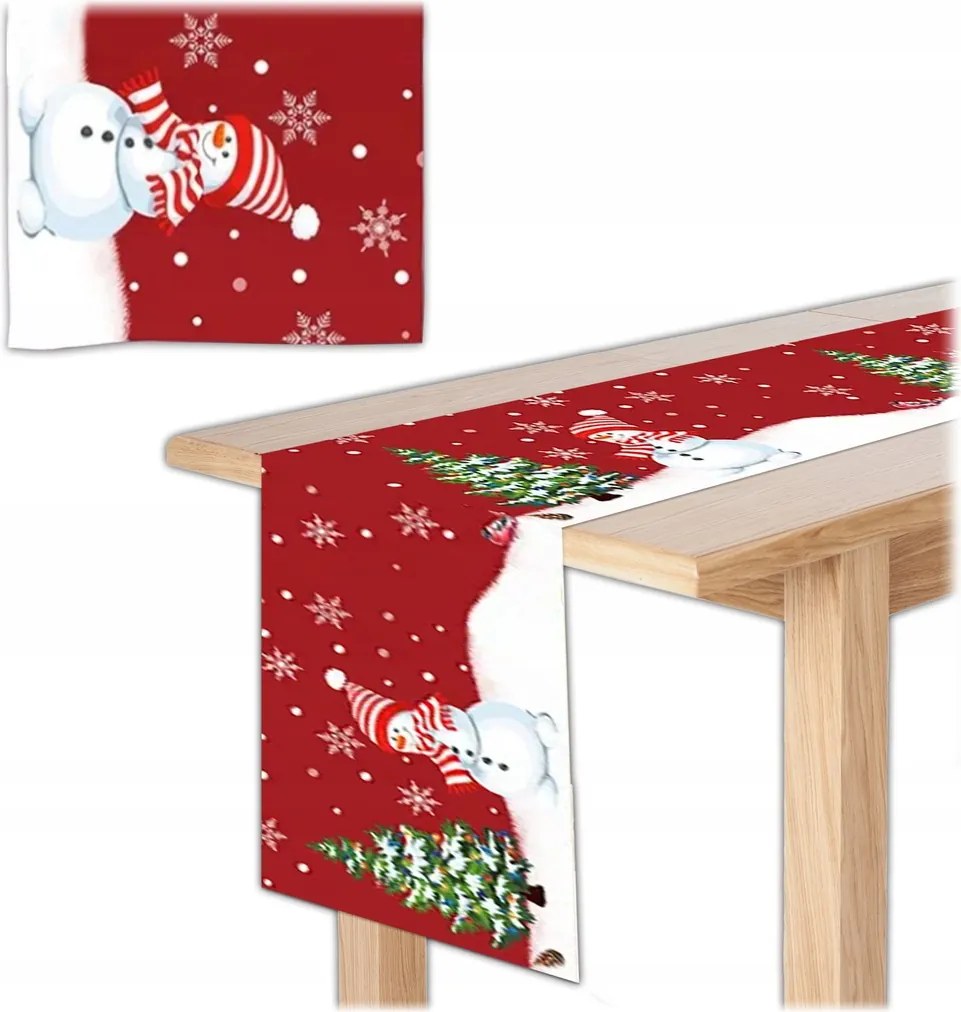 Abrosz Karácsonyi Futópad Asztalra Karácsony 180x33 cm