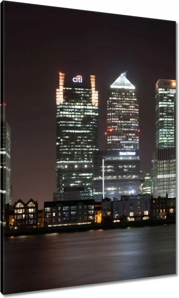 Vászonkép 70x100 London világít az éjszakában