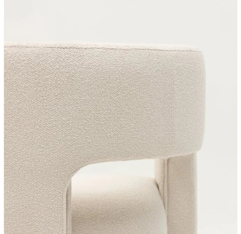 Világos bézs design kialakítású fotel ALPAH LOOP