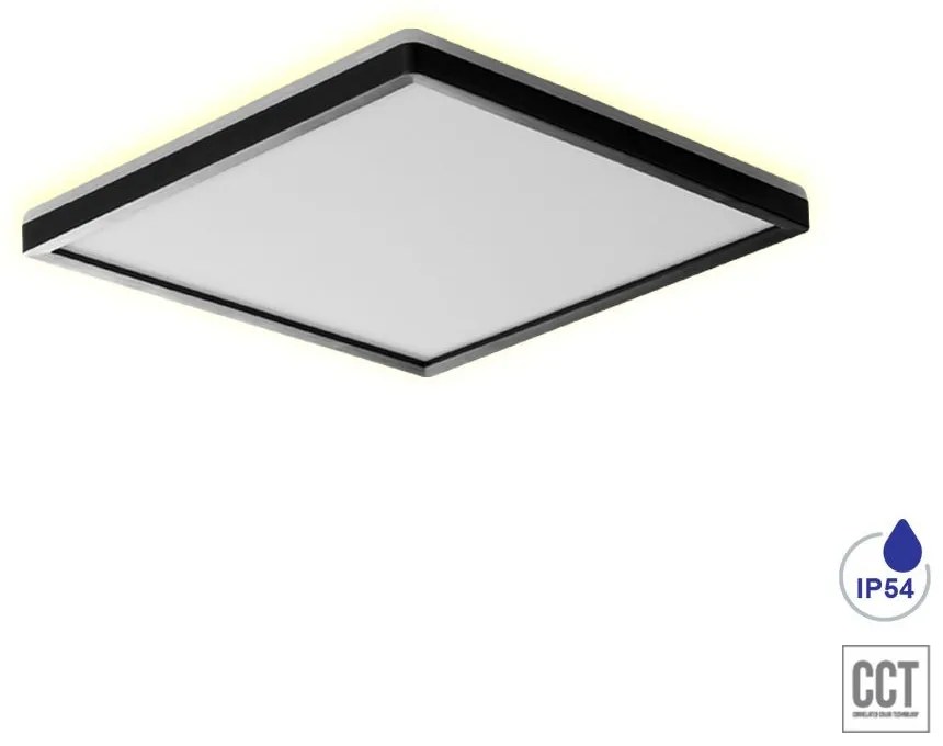 PREZENT 27311 CORDIA SQ II. Négyzetes Mennyezeti Lámpa Fehér, Fekete LED IP20