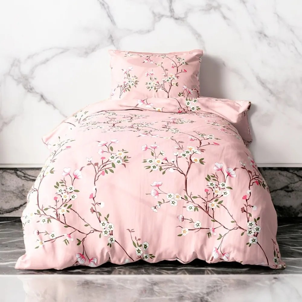 Pamut ágynemű Homa ZARITA SAKURA 140X200 cm