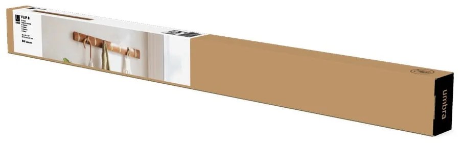 Barna nyárfa fali fogas Flip – Umbra