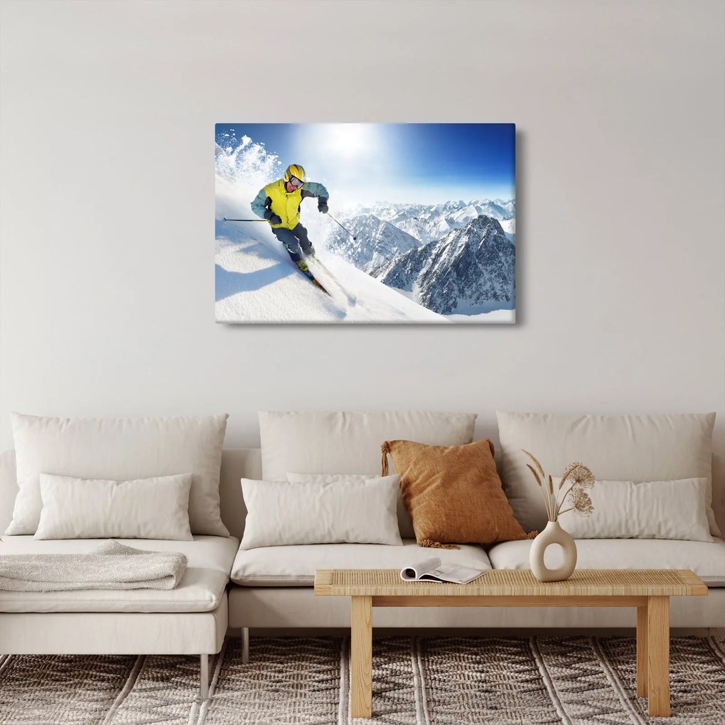Kép - Síelő (90x60 cm)