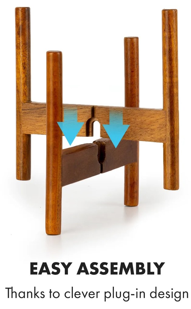 Thorn, virágcserép állvánnyal, 2 darabos készlet, 1950-es évek stílusa