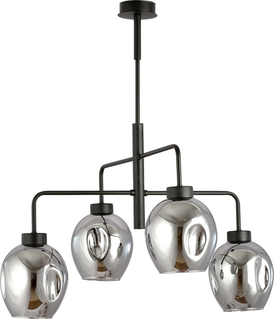 Emibig modern csillár lukka fekete grafit emi1163/4