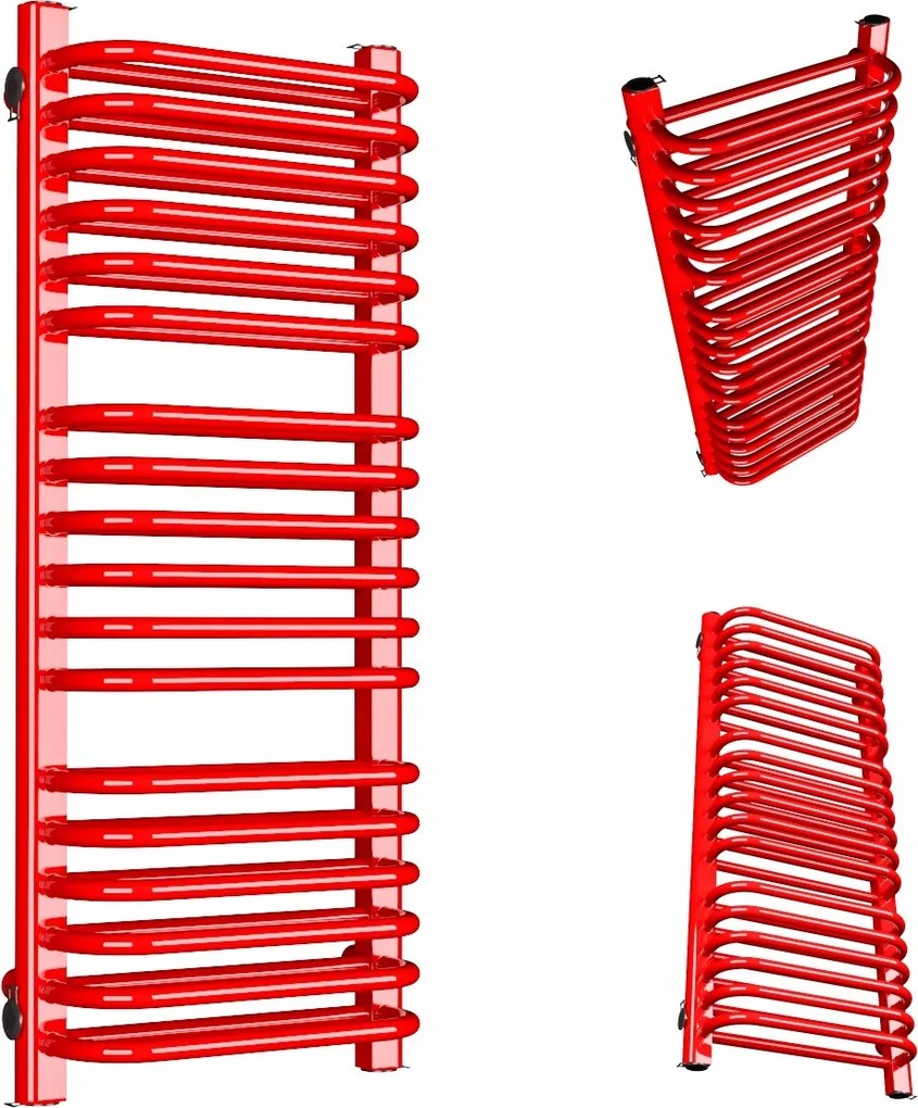 Fürdőszobai Radiátor Függőleges Double 720/300 Piros
