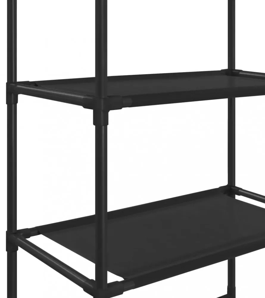 3 szintes fekete WC feletti tárolóállvány 53 x 28 x 169 cm