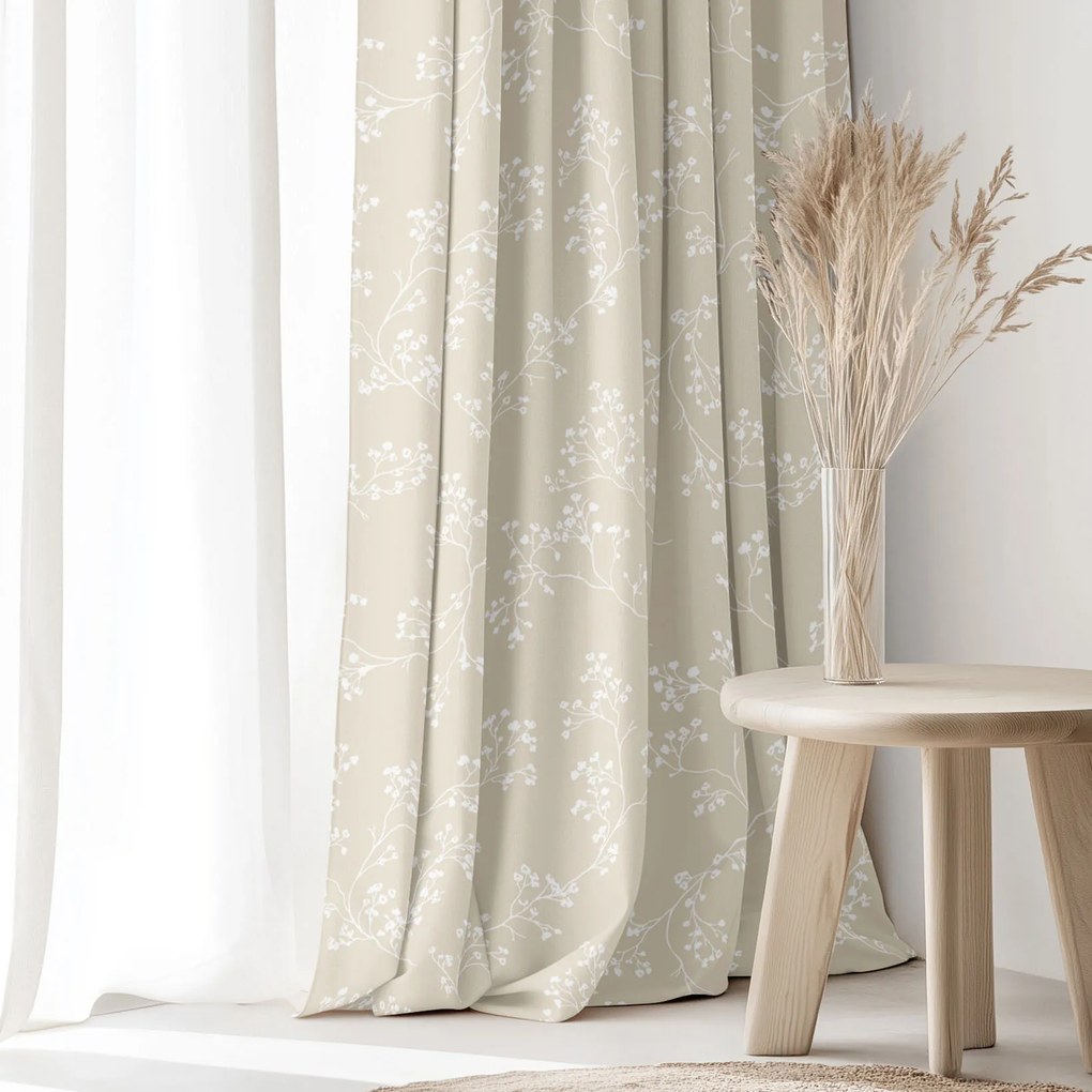 Goldea dekor függöny - indás növények 140x150 cm