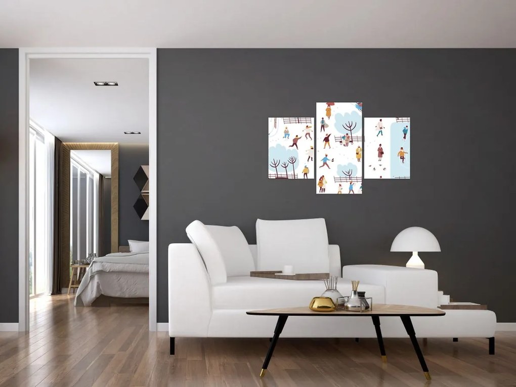 Kép - Boldog telet (90x60 cm)