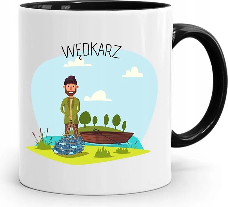 Fekete Bögre Horgászoknak Legjobb Horgász Nyomtatott Fényképpel