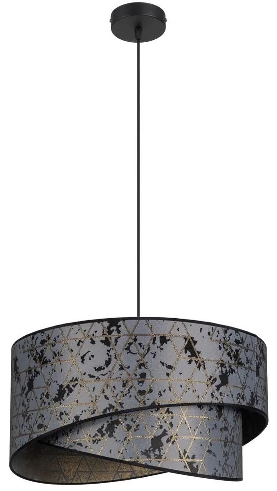 Csillár zsinóron REZO 1xE27/60W/230V szürke