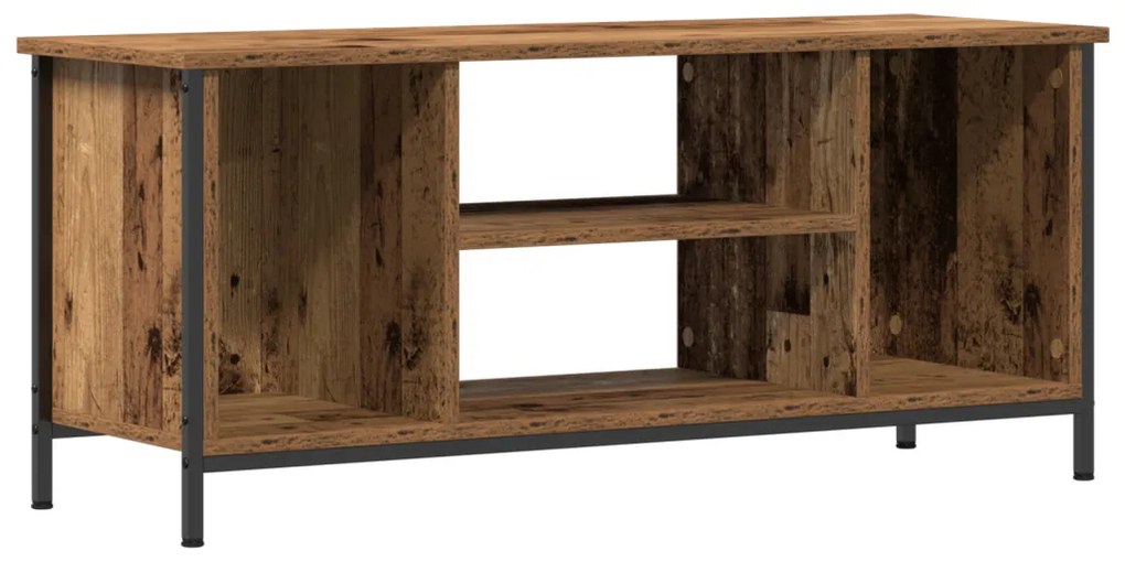 Szórakoztató Központ Régi fa Forgácslap, fém 102 x 35 x 45 cm