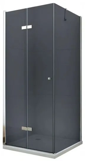 Mexen Lima zuhanykabin 110x110cm, 6mm üveg, króm profil-szürke üveg, 856-110-110-01-40