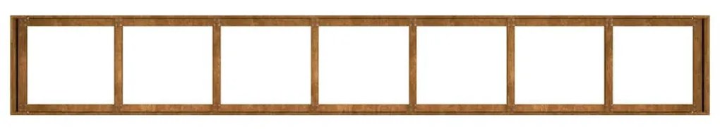 ültető rozsdás 360x80x40 cm időjárásálló acélból