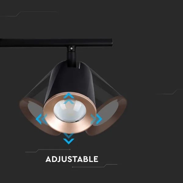 LED Spotlámpa 2xLED/5W/230V 4000K fekete