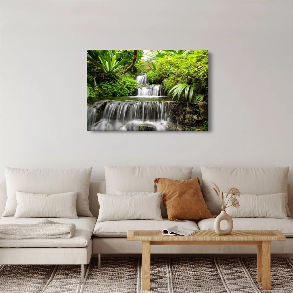 Kép - vízesés az esőerdőben (90x60 cm)