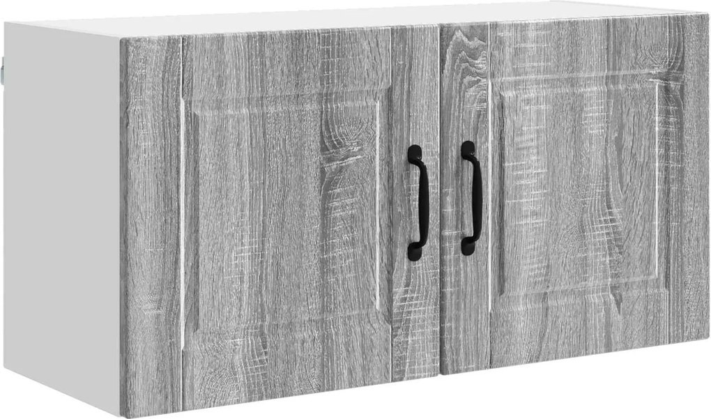 vidaXL Konyhaszekrény polcokkal Szürke Sonoma 80 x 31 x 40 cm Faanyag