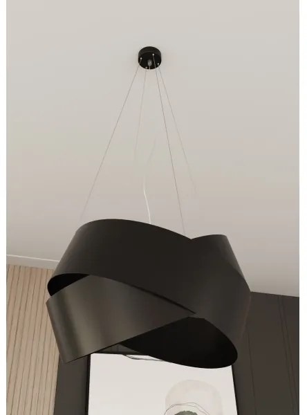 Csillár zsinóron VIENO 3xE27/15W/230V fekete