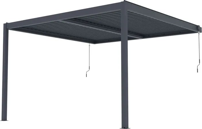 G21 Trenton Premium 4x4 m bioklimatikus pergola, antracit alumínium