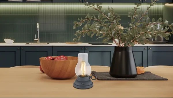 Globo 58016A - LED töltős asztali lámpa PETRO 1W/3,7V 1200 mAh antracit