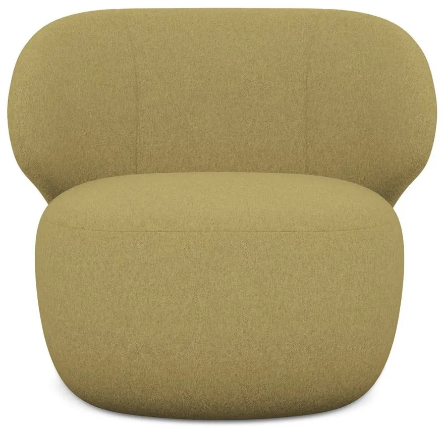 Mustársárga fotel Kama – Makamii