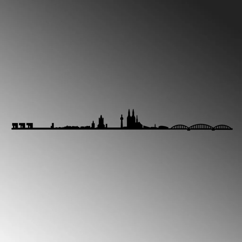 Cologne fém fali dekoráció, 120×12 cm