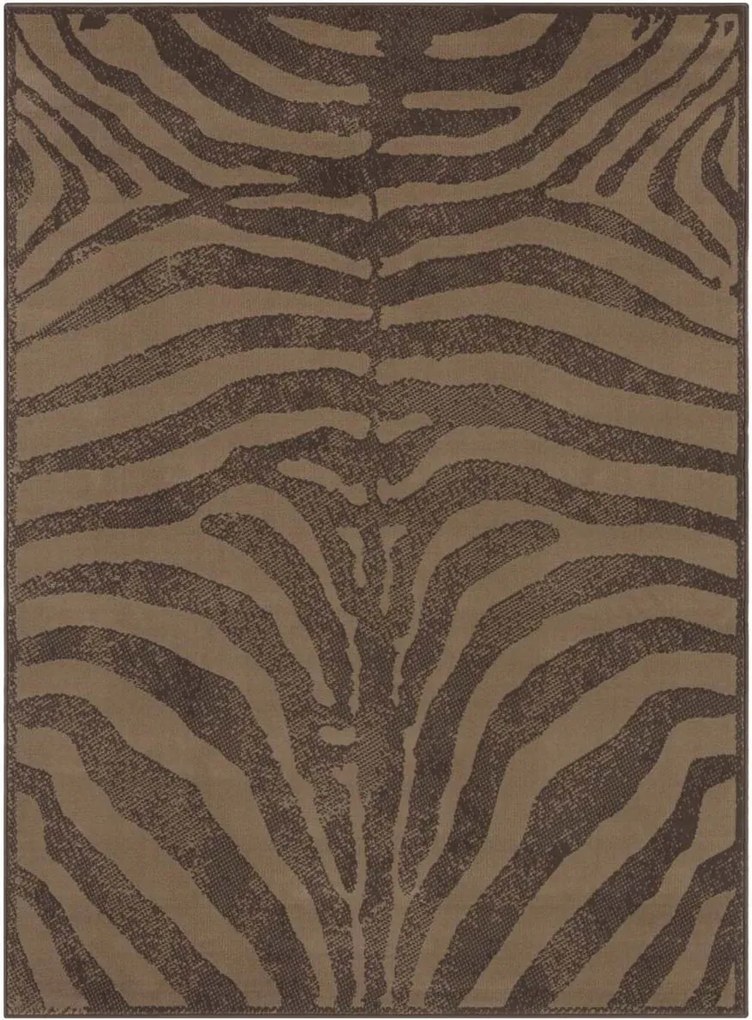 Modern barna-bézs nappali szőnyeg puha rövid hajjal 180x260