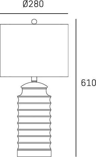 Cosmolight COASTAL T01026BR-WH Asztali lámpa 1x40W/E27 IP20