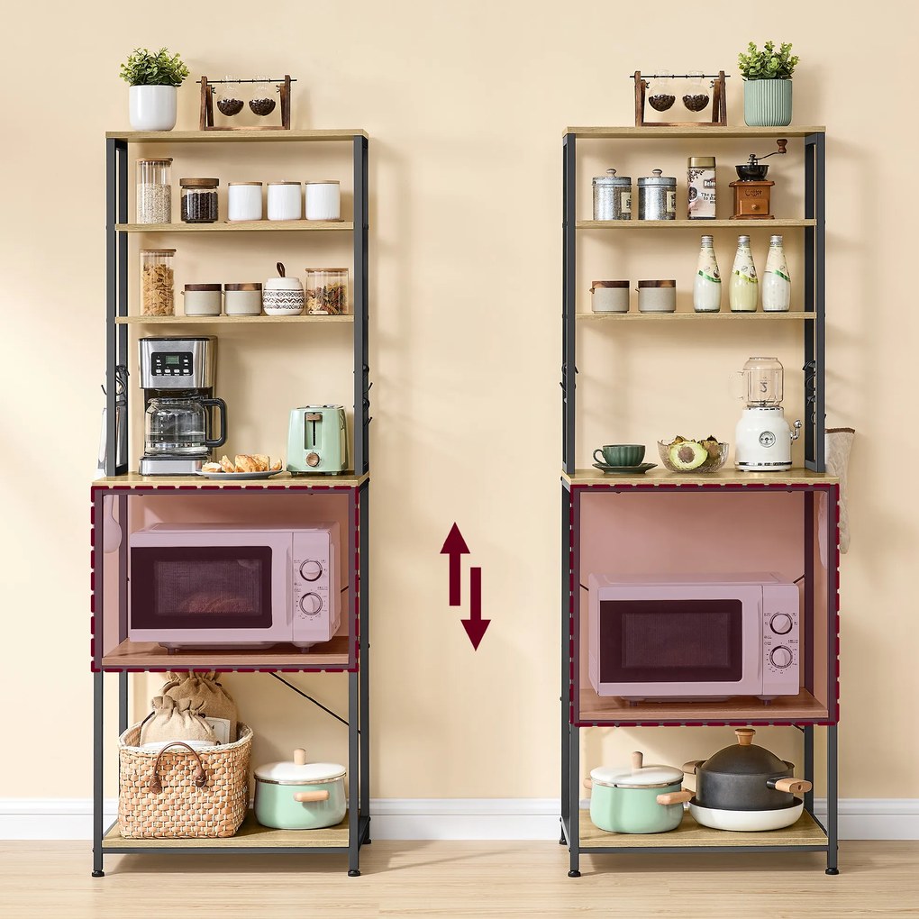 Konyhai állvány TAYLOR ARTISAN 6 polc, 167x60 cm