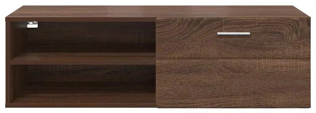 TV szekrény fiókkal barna tölgy 100.5 x 39 x 30 cm Faanyag