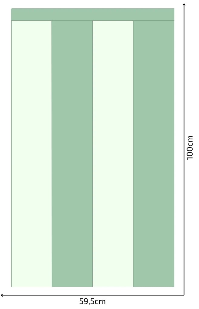 PIPPER. Textil öntapadó tapéta - Egy téglalap - Menta színű Méret: 100cm, Szín: Kombináció