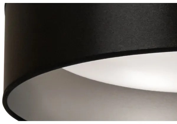 Duolla - LED Mennyezeti lámpa ROLLER LED/24W/230V átm. 45 cm fekete/ezüst