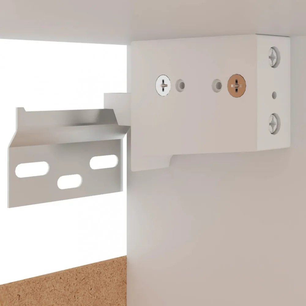 “Lyon” fekete szerelt fa függő szekrény 50 x 31 x 60 cm