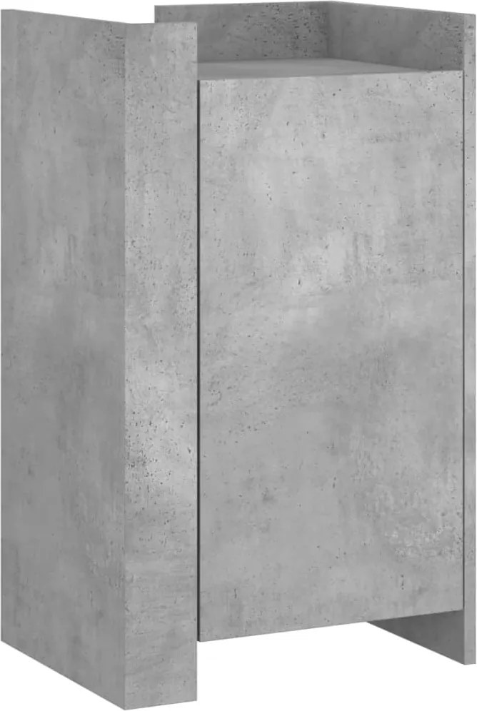 vidaXL betonszürke szerelt fa tálalószekrény 45 x 35 x 75 cm