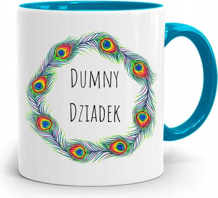 Kék Bögre Nagypapa Napja Büszke Nagypapa nyomott mintával