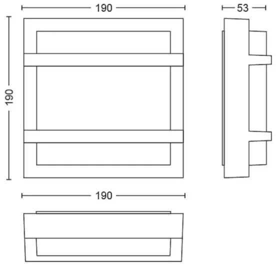 Philips - LED Kültéri fali lámpa PETRONIA LED/3,8W/230V IP44