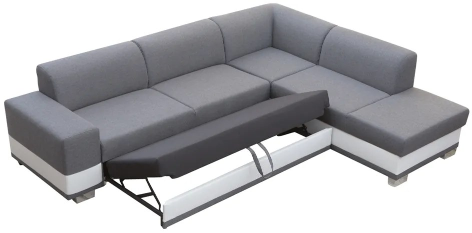 Sarokkanapé Darcia (sötétszürke + sárga) (J). 1031372