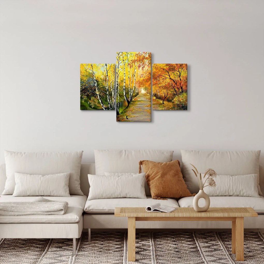 Kép - Egy romantikus sugárút a víz mentén. (90x60 cm)