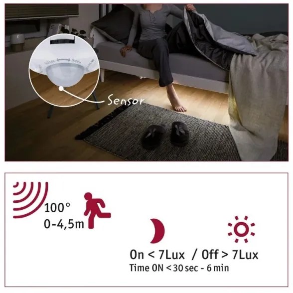 Paulmann 70955 - LED/3W Szalag érzékelővel 1m YOURLED 230V