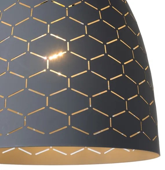 Lucide 43408/24/36 - Csillár zsinóron GALLA 1xE27/60W/230V szürke