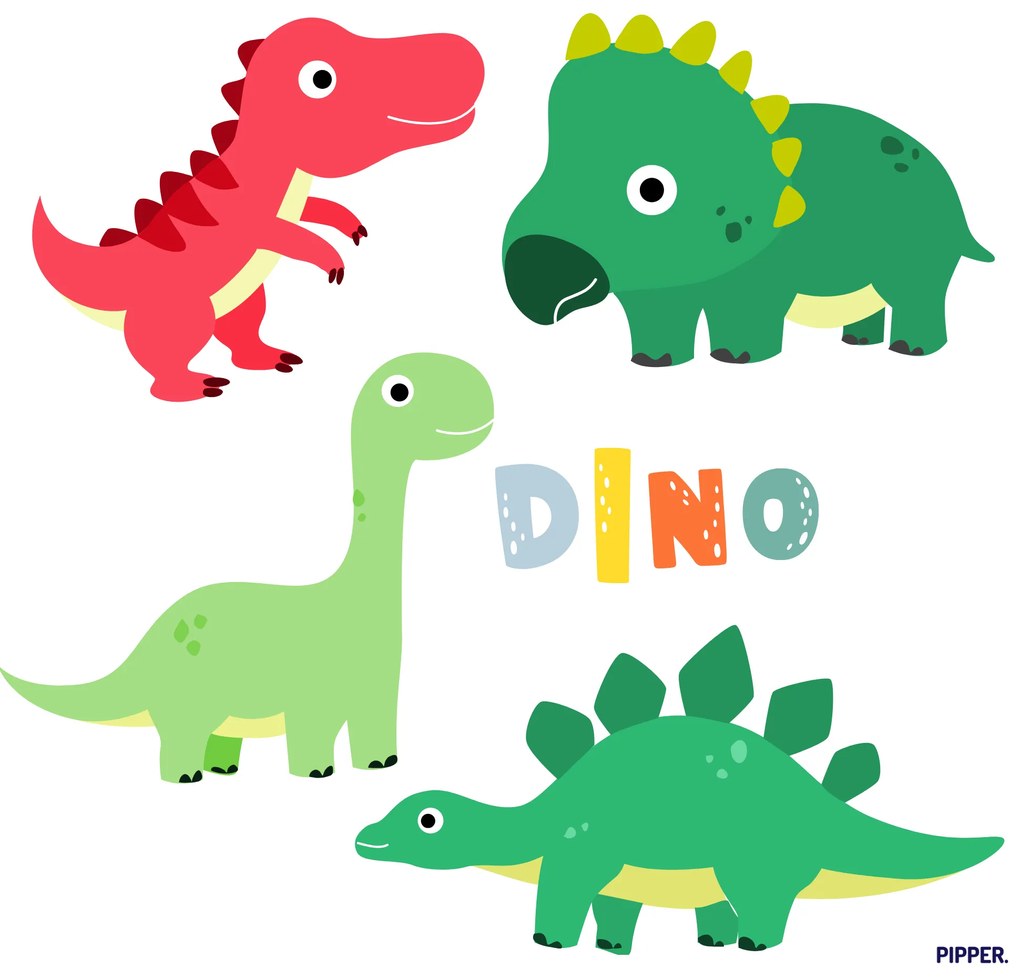 PIPPER. Textil falmatrica "Baby dinoszauruszok 2"
