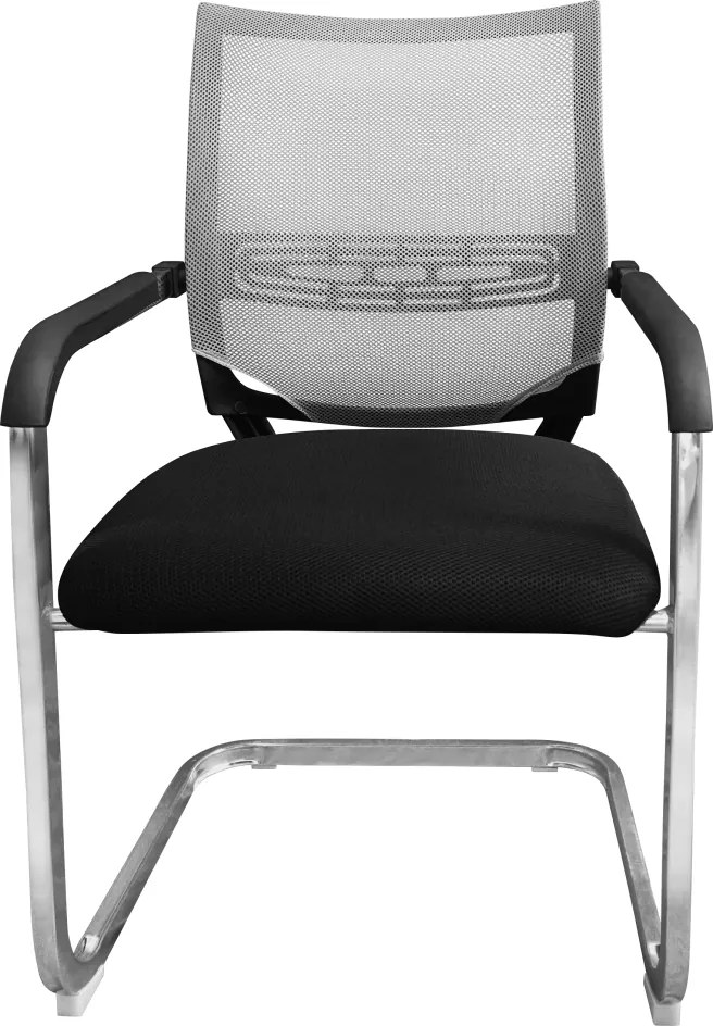 Tárgyalószék, fekete/szürke, FAJE