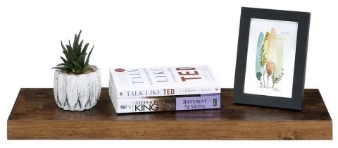 SHELFY barna fali polc